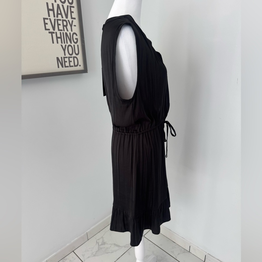 NWT Rachel Zoe Black Satin Dress Size M - Picture 3 of 5